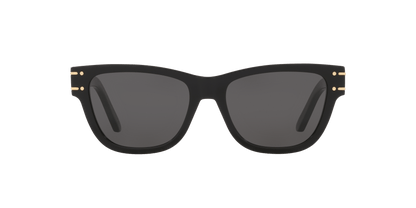 משקפי שמש של דיור שחור מבריק-אפור | Dior Diorsignature S6U Cd40145U Black Shiny-Grey