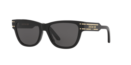 משקפי שמש של דיור שחור מבריק-אפור | Dior Diorsignature S6U Cd40145U Black Shiny-Grey