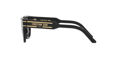 משקפי שמש של דיור שחור מבריק-אפור | Dior Diorsignature S6U Cd40145U Black Shiny-Grey