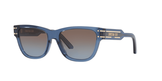 משקפי שמש של דיור כחול מבריק-אדום | Dior Diorsignature S6U Cd40145U Blue Shiny-Red