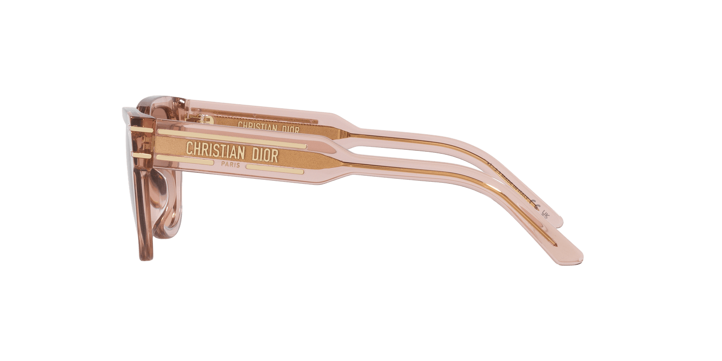 משקפי שמש של דיור ורוד-חום | Dior Diorsignature S6U Cd40145U Pink-Brown