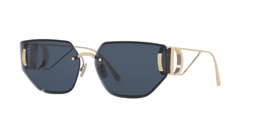 משקפי שמש של דיור זהב מבריק-כחול | Dior 30Montaigne B3U Cd40146U Gold Shiny-Blue