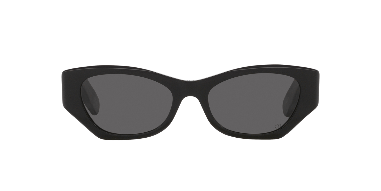 משקפי שמש של דיור שחור מבריק-אפור | Dior Lady 95.22 B1I Cd40147I Black Shiny-Grey