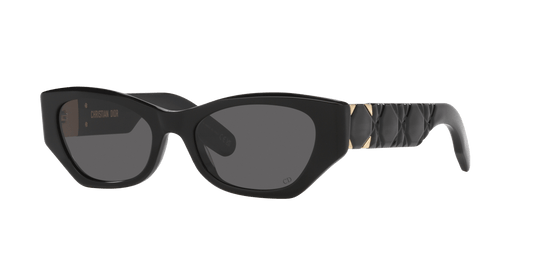 משקפי שמש של דיור שחור מבריק-אפור | Dior Lady 95.22 B1I Cd40147I Black Shiny-Grey