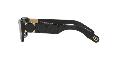 משקפי שמש של דיור שחור מבריק-אפור | Dior Lady 95.22 B1I Cd40147I Black Shiny-Grey