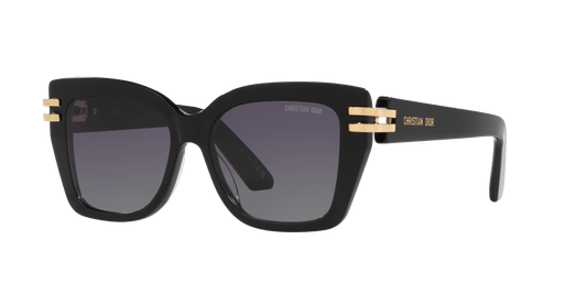 משקפי שמש של דיור שחור מבריק-אפור | Dior Cdior S1I Cd40149I Black Shiny-Grey
