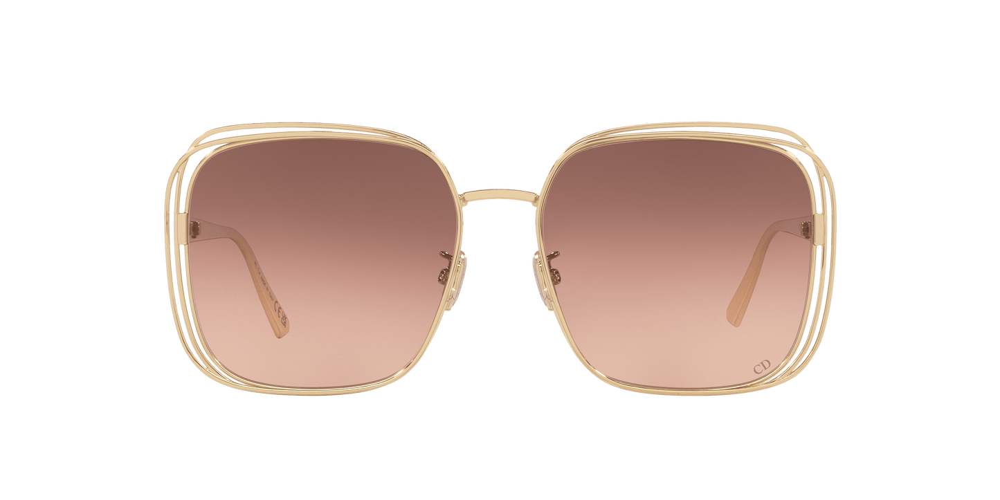 משקפי שמש של דיור זהב מבריק-חום | Dior Fildior S1U Cd40151U Gold Shiny-Brown