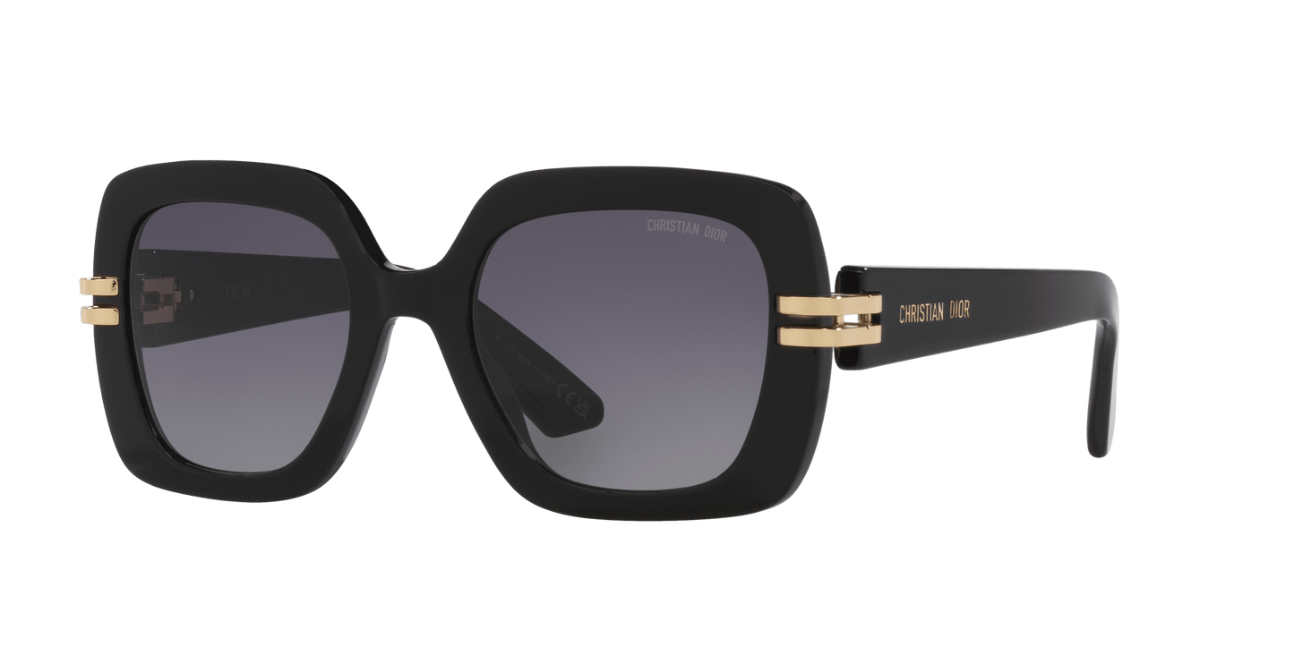משקפי שמש של דיור שחור מבריק-אפור | Dior CDior S2I CD40154I Black Shiny-Grey
