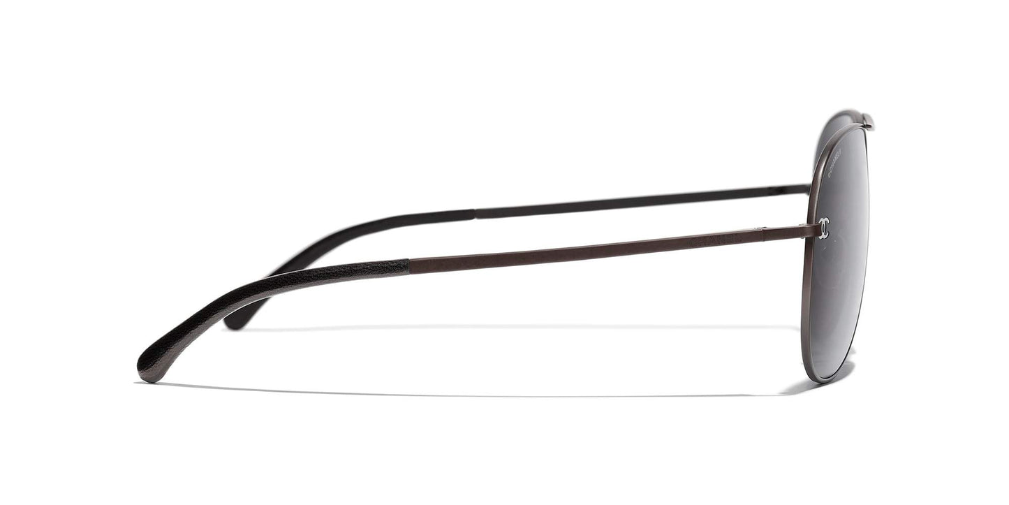 משקפי שמש של שאנל חום-אפור | CHANEL Pilot Sunglasses CH4189TQ Brown-Grey