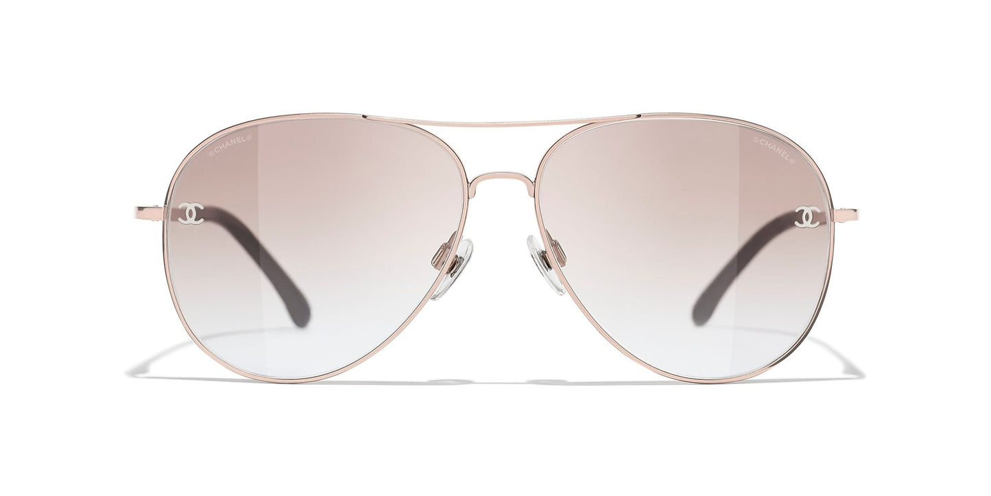 משקפי שמש של שאנל ורוד-חום | CHANEL CH4189TQ pilot glasses Pink-Brown