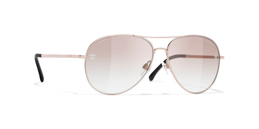 משקפי שמש של שאנל ורוד-חום | CHANEL CH4189TQ pilot glasses Pink-Brown