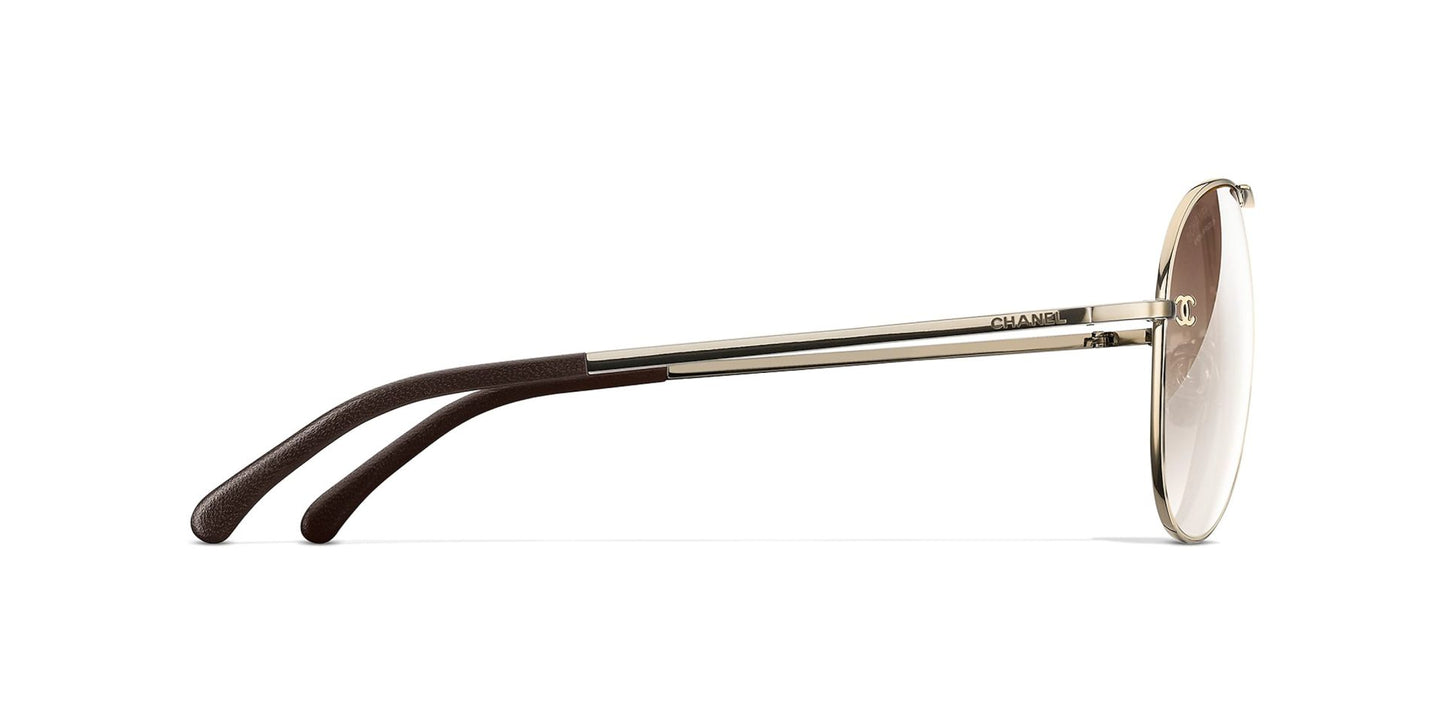 משקפי שמש של שאנל זהב-חום | CHANEL CH4189TQ pilot glasses Gold-Brown