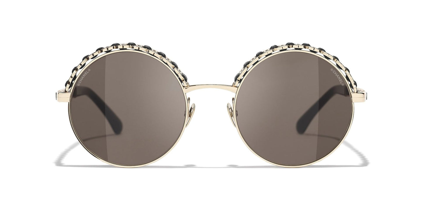 משקפי שמש של שאנל זהב-חום | CHANEL Round glasses CH4265Q Gold-Brown