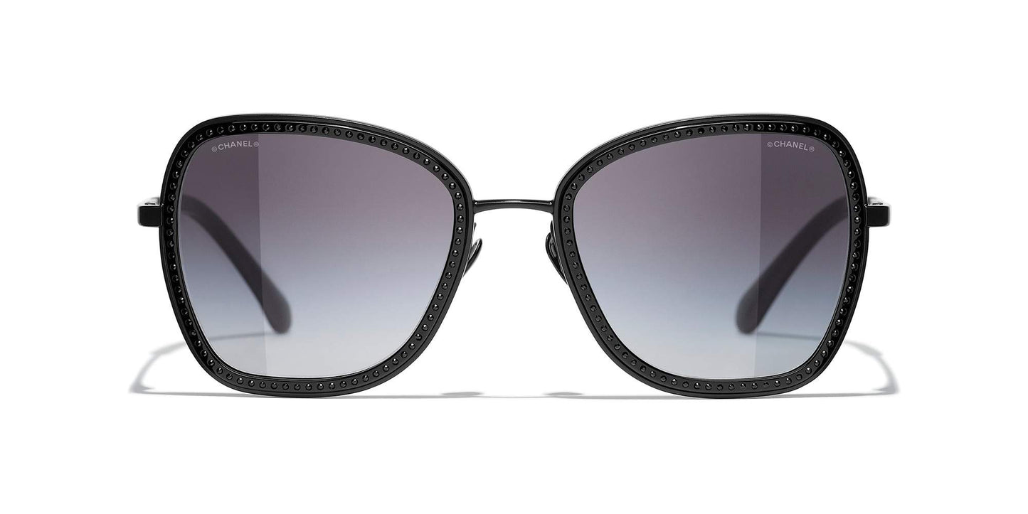 משקפי שמש של שאנל שחור-אפור | CHANEL Square Sunglasses CH4277B Black-Grey