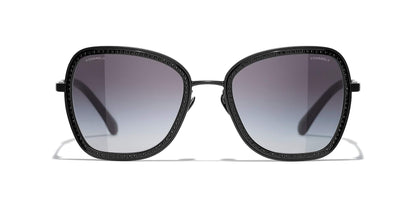 משקפי שמש של שאנל שחור-אפור | CHANEL Square Sunglasses CH4277B Black-Grey
