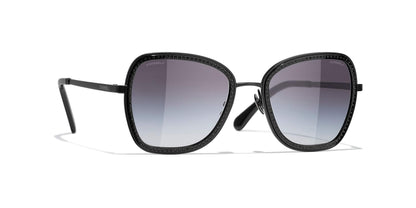 משקפי שמש של שאנל שחור-אפור | CHANEL Square Sunglasses CH4277B Black-Grey