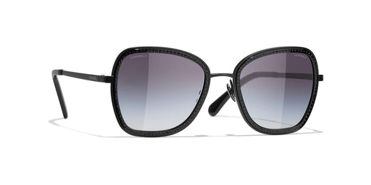 משקפי שמש של שאנל שחור-אפור | CHANEL Square Sunglasses CH4277B Black-Grey