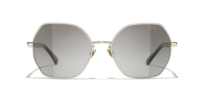 משקפי שמש של שאנל זהב ושחור-אפור | CHANEL Square Sunglasses CH4281QH Gold & Black-Grey