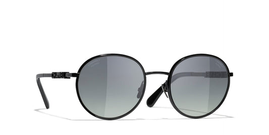 משקפי שמש של שאנל שחור-אפור | CHANEL Pantos CH4282 Glasses Black-Grey
