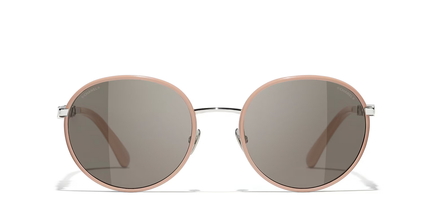 משקפי שמש של שאנל כסף-חום | CHANEL Pantos CH4282 Glasses Money-Brown