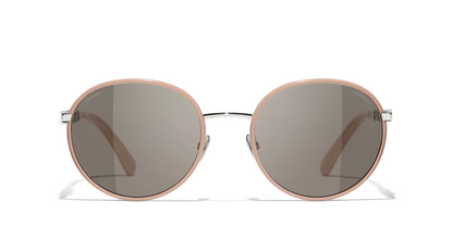 משקפי שמש של שאנל כסף-חום | CHANEL Pantos CH4282 Glasses Money-Brown