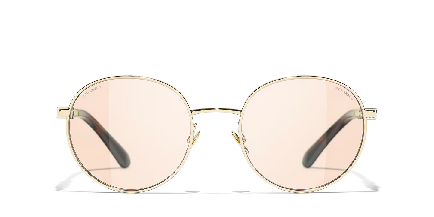 משקפי שמש של שאנל זהב-חום | CHANEL Pantos CH4282 Glasses Gold-Brown