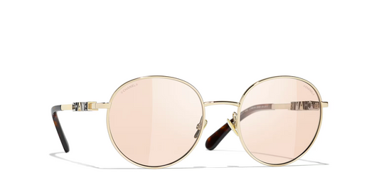 משקפי שמש של שאנל זהב-חום | CHANEL Pantos CH4282 Glasses Gold-Brown