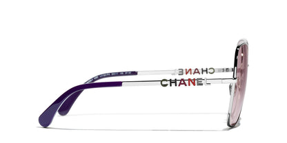 משקפי שמש של שאנל כסף-ורוד | CHANEL Butterfly Glasses CH4283 Money-Pink
