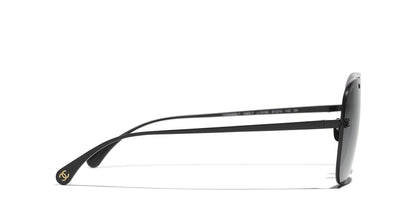 משקפי שמש של שאנל שחור-אפור | CHANEL CH4285T pilot glasses Black-Grey