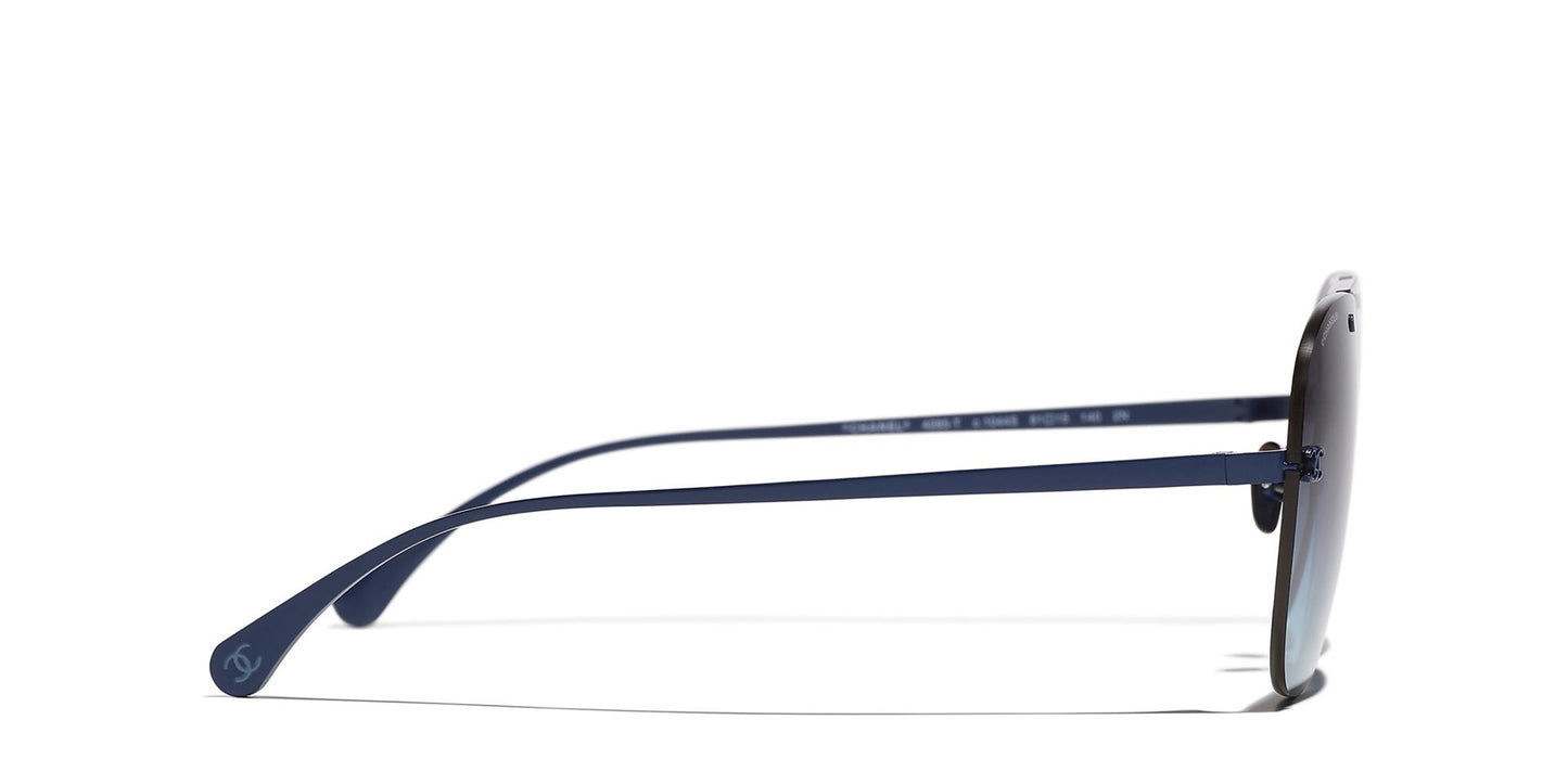 משקפי שמש של שאנל כחול-כחול | CHANEL CH4285T pilot glasses Blue-Blue