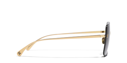 Chanel Gold-Grey Sunglasses | CHANEL Square glasses CH4287T Gold-Grey