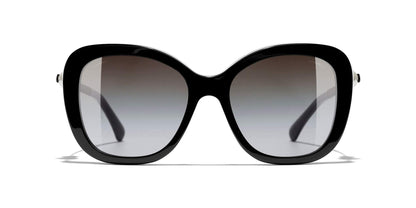 משקפי שמש של שאנל שחור-אפור | CHANEL Square Sunglasses CH5339H Black-Grey