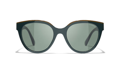 Chanel Square Sunglasses CH5414 Green-Green