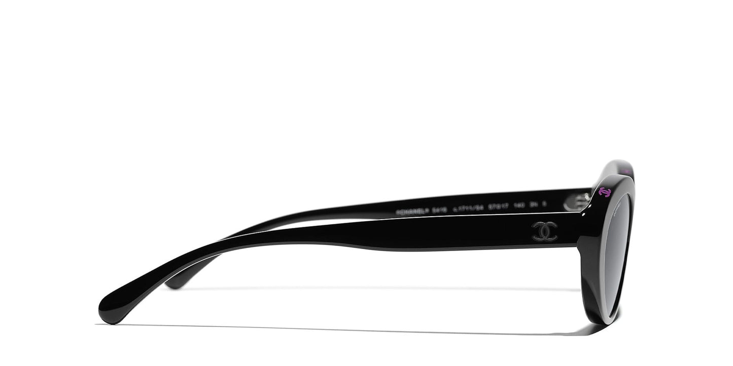 Chanel Sunglasses Black-Grey | CHANEL Oval glasses CH5416 Black-Grey