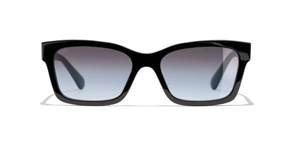 משקפי שמש של שאנל שחור-אפור | CHANEL Square Sunglasses CH5417 Black-Grey