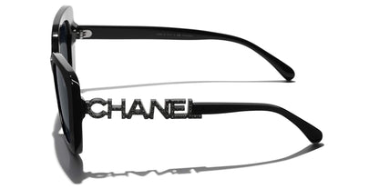 משקפי שמש של שאנל שחור-אפור | CHANEL  Square Sunglasses CH5422B Black-Grey