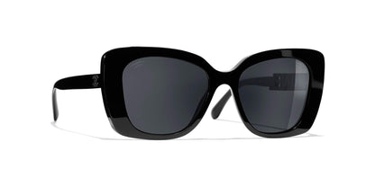 משקפי שמש של שאנל שחור-אפור | CHANEL  Square Sunglasses CH5422B Black-Grey