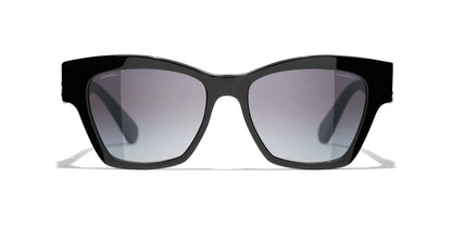 משקפי שמש של שאנל שחור-אפור | CHANEL Butterfly Sunglasses CH5456QB Black-Grey