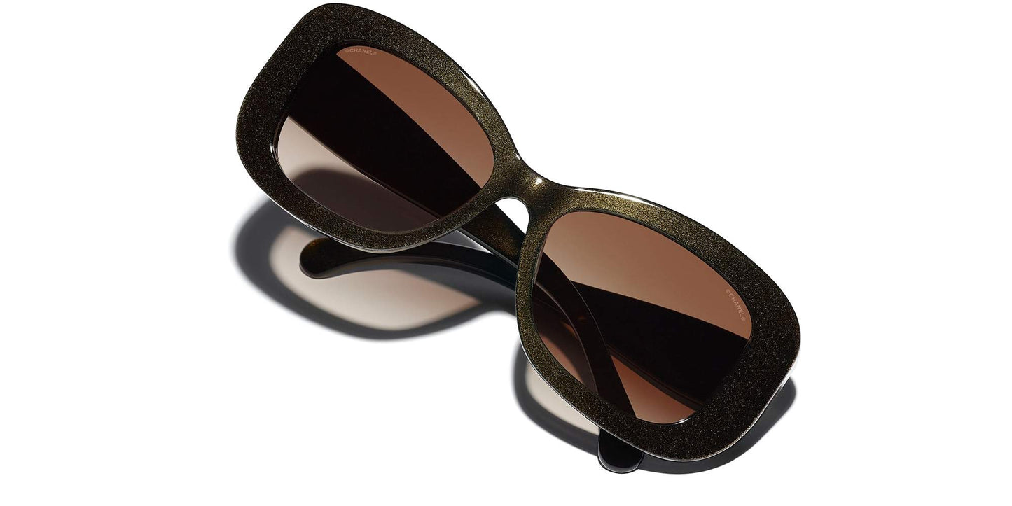 משקפי שמש של שאנל חומים | CHANEL Rectangle Sunglasses CH5468B Brown