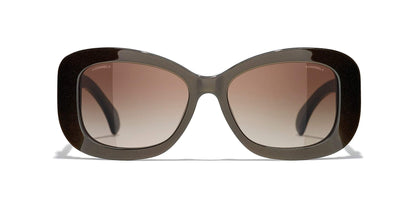 משקפי שמש של שאנל חומים | CHANEL Rectangle Sunglasses CH5468B Brown