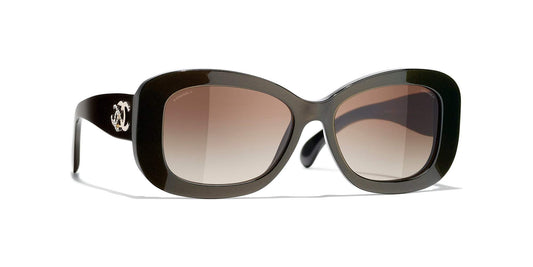 משקפי שמש של שאנל חומים | CHANEL Rectangle Sunglasses CH5468B Brown