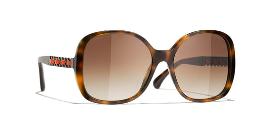 משקפי שמש של שאנל צב-חום | CHANEL Square Sunglasses CH5470Q Tortoise-Brown