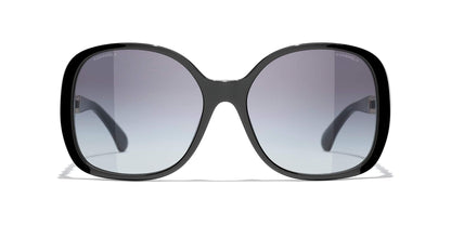 משקפי שמש של שאנל שחור-אפור | CHANEL Square Sunglasses CH5470Q Black-Grey