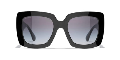 משקפי שמש של שאנל שחור-אפור | CHANEL Square Sunglasses CH5474Q Black-Grey