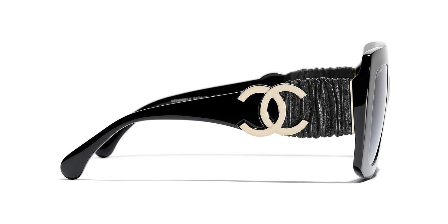 משקפי שמש של שאנל שחור-אפור | CHANEL Square Sunglasses CH5474Q Black-Grey