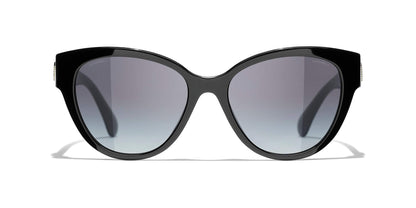 משקפי שמש של שאנל שחור-אפור | CHANEL Butterfly Sunglasses CH5477 Black-Gray