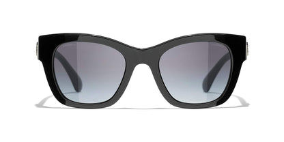 משקפי שמש של שאנל שחור-אפור | CHANEL Square Sunglasses CH5478 Black-Gray