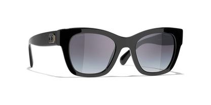 משקפי שמש של שאנל שחור-אפור | CHANEL Square Sunglasses CH5478 Black-Gray