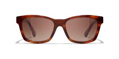 משקפי שמש של שאנל בצבע צב-חום כהה | CHANEL Square Sunglasses CH5484 Dark Tortoise-Brown