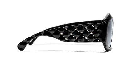 Chanel Oval Sunglasses CH5486 Black-Grey